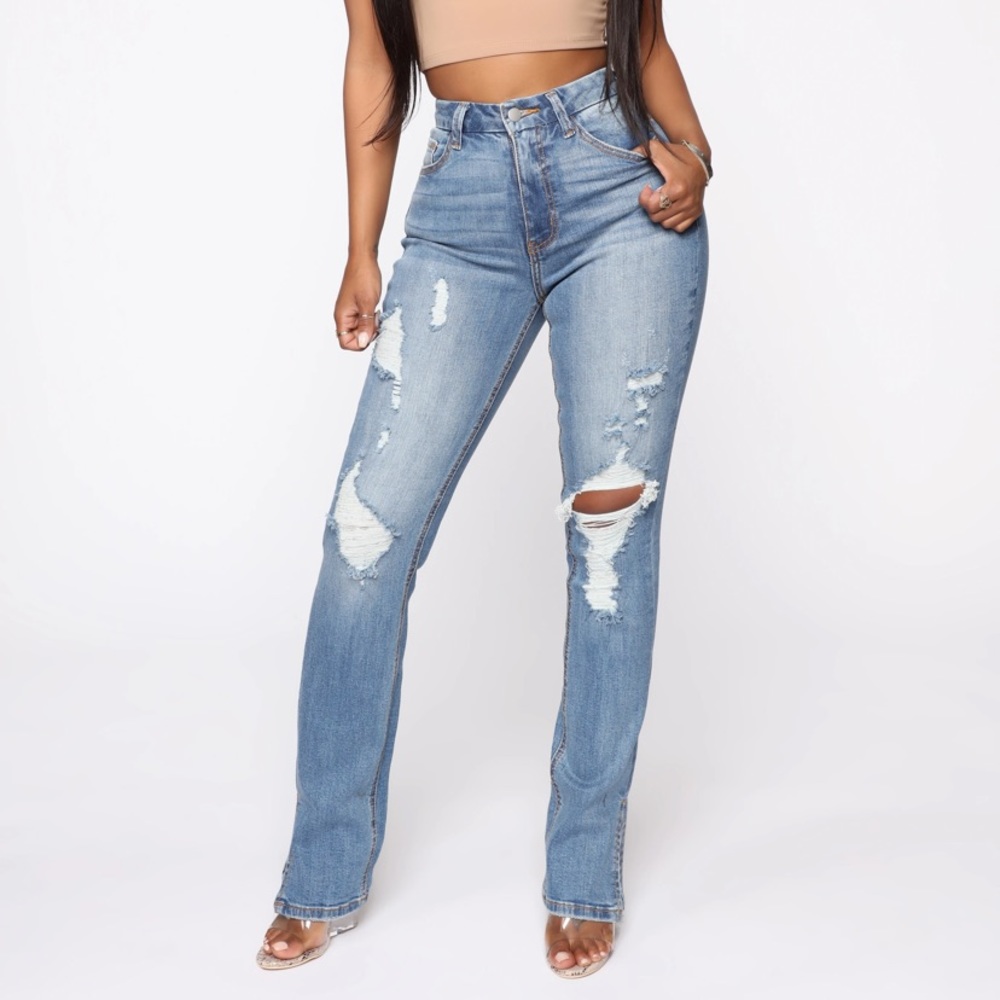 High rise jeans